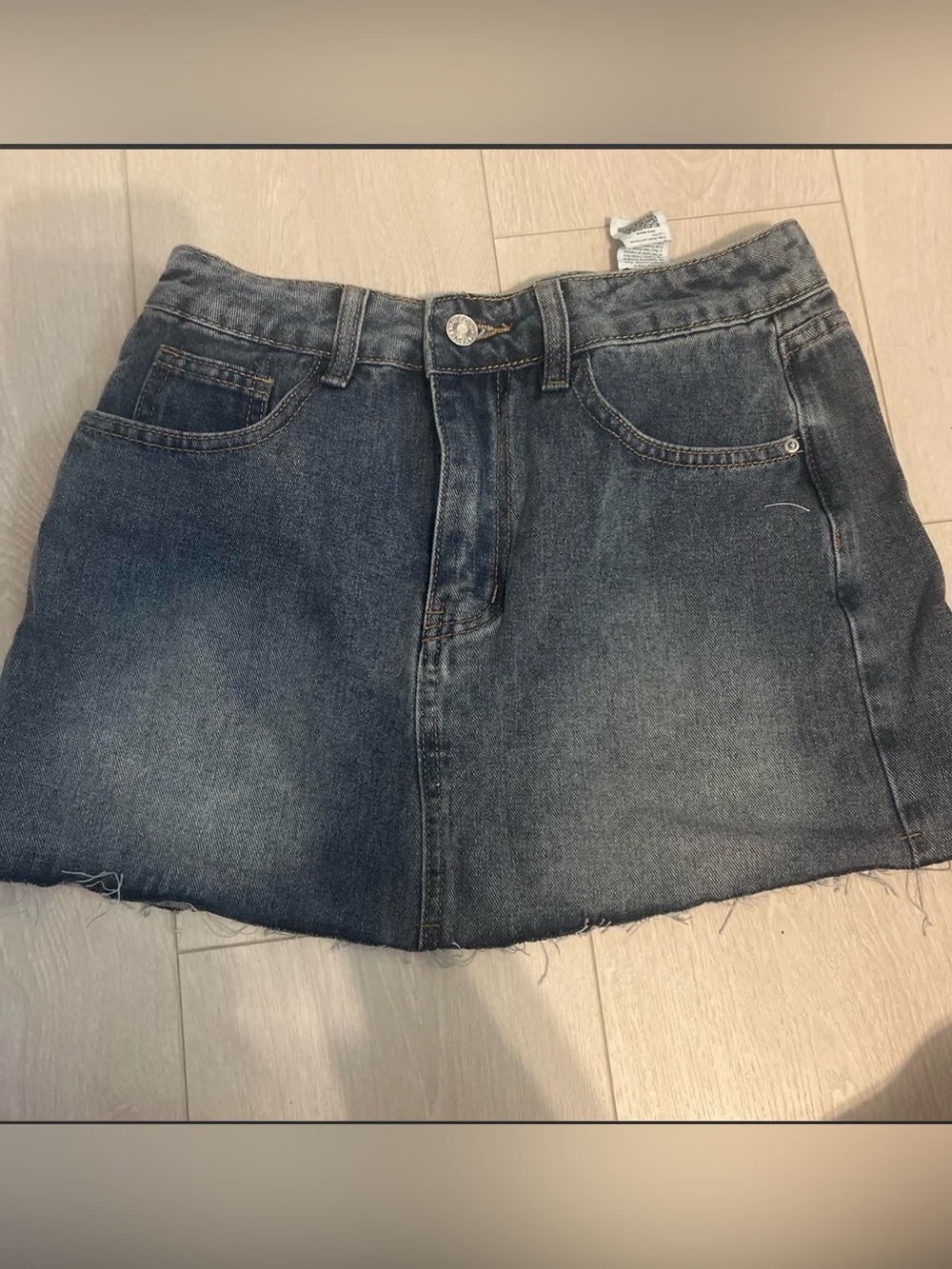 SHEIN Dark Blue Denim Mini Skirt